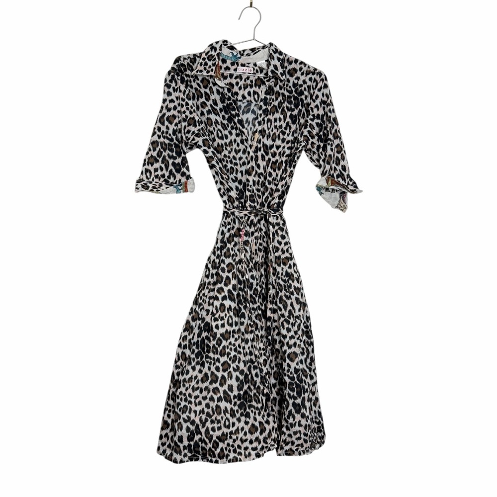 Tizzie Mrs. Maisel Dress Leopard‎ Cotton Shirt